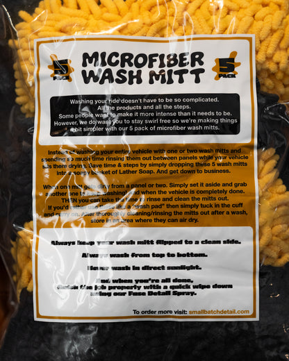 WASH MITT - 5 PK